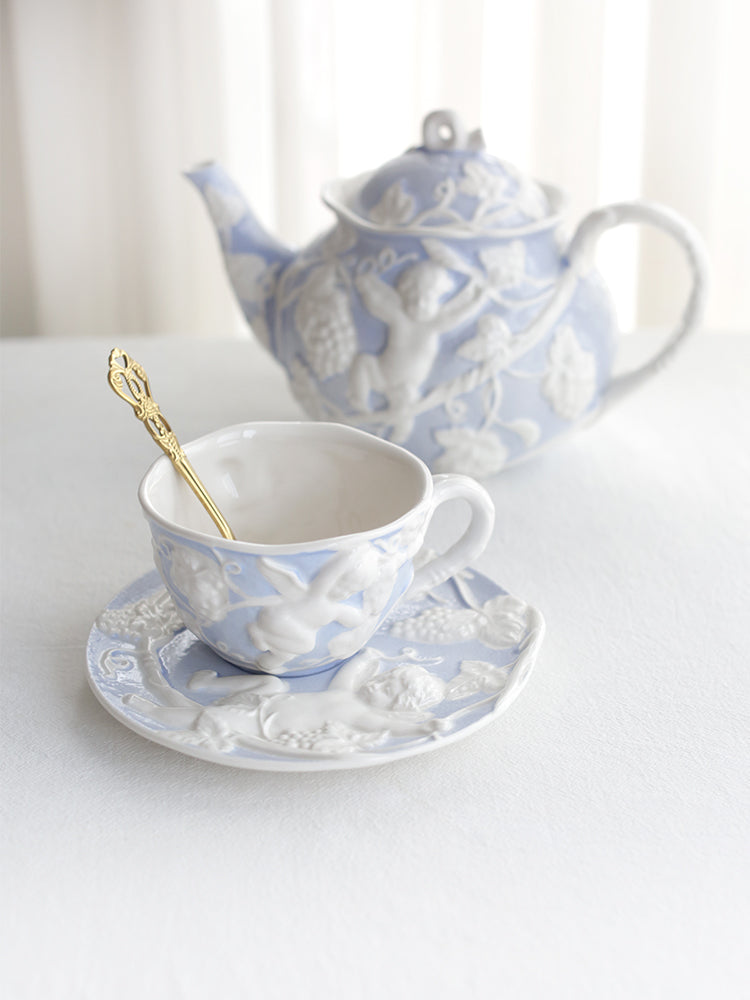 Eden of Angel Cup and Saucer Set French Style Teacup