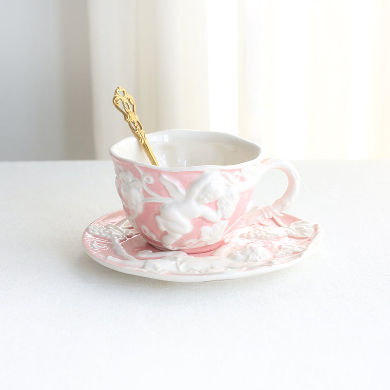 Eden of Angel Cup and Saucer Set French Style Teacup