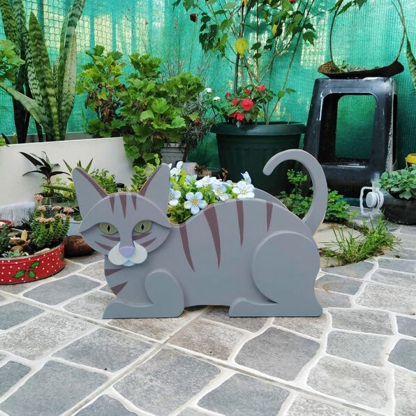 Cat Planters Box Flower Pot