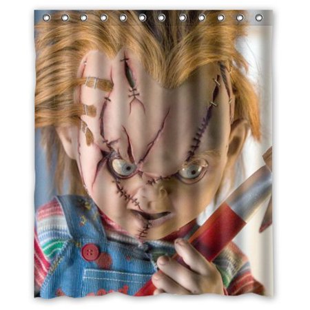 Scary Horror Bride of Chucky Doll Shower Curtain
