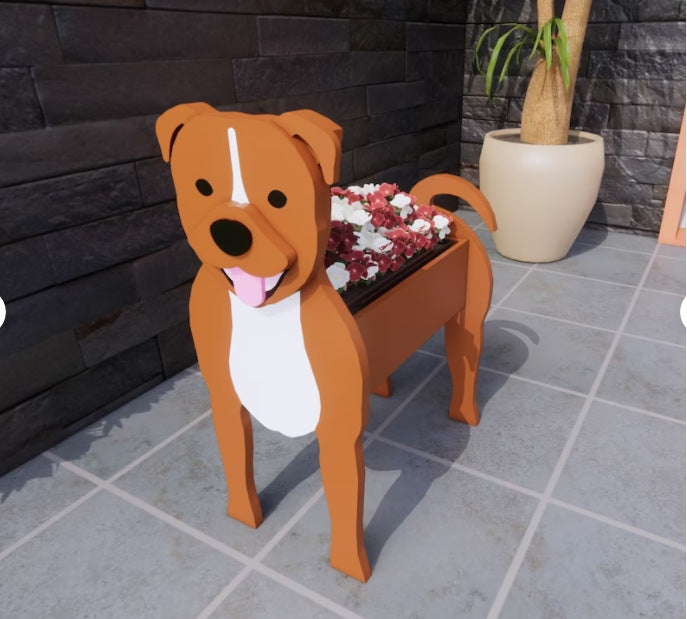 47+ Dog Breed Shaped Planter Flower Pot