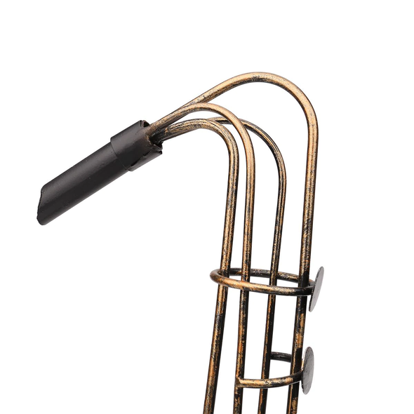 Wire Art Metal Saxophone Wine Bottle Holder