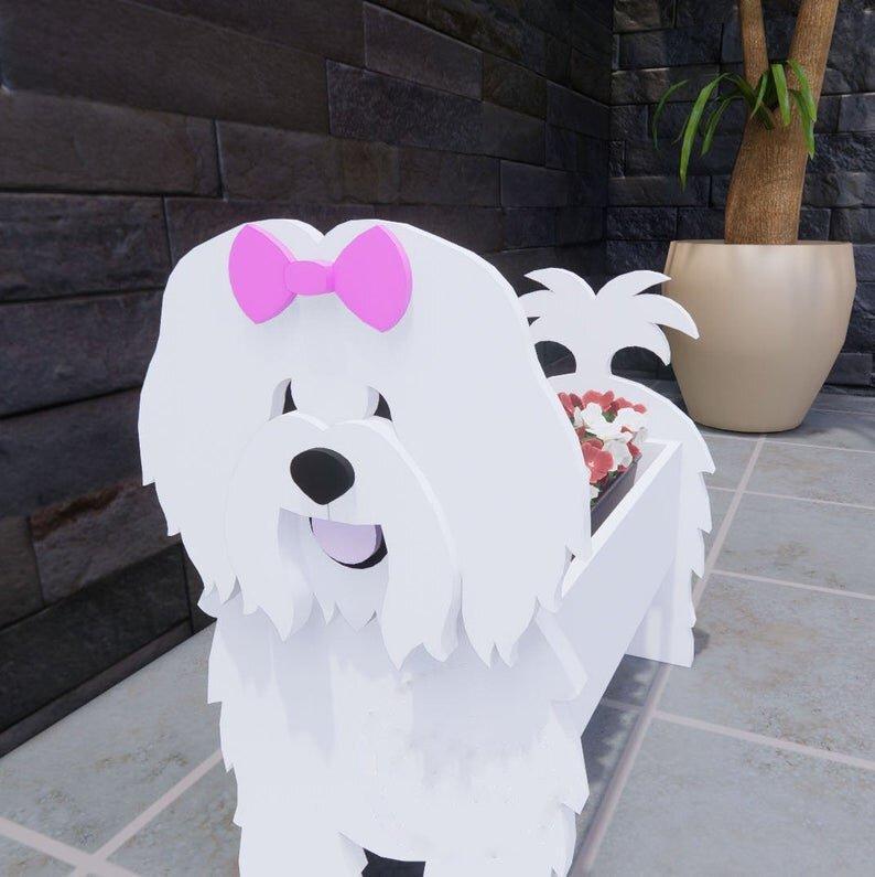 47+ Dog Breed Shaped Planter Flower Pot