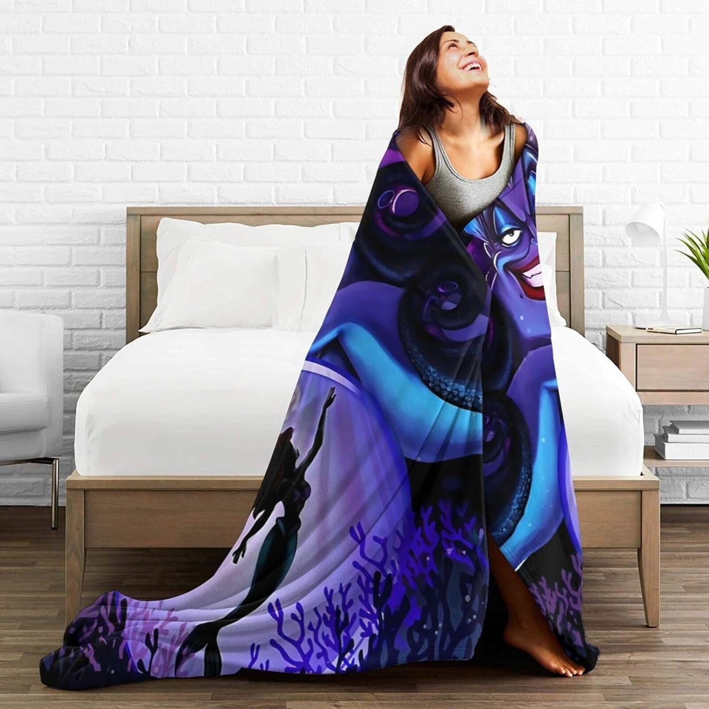 Villainous Sea Witch Throw Blanket