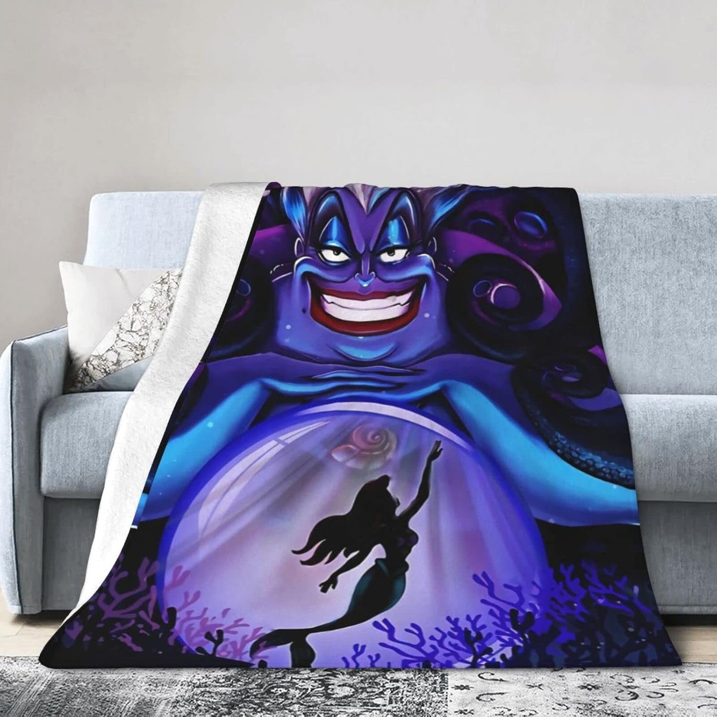Villainous Sea Witch Throw Blanket