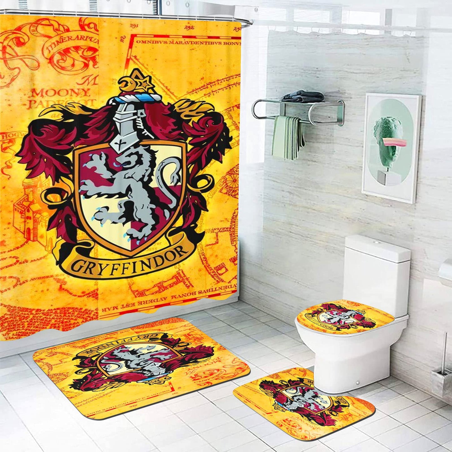 Hogwarts Houses Shower Curtain