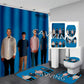 Douchegordijn Weezer, jaren 90 rockband, blauw album, 180x180cm