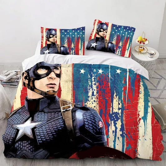 American Superhero Bedding Set