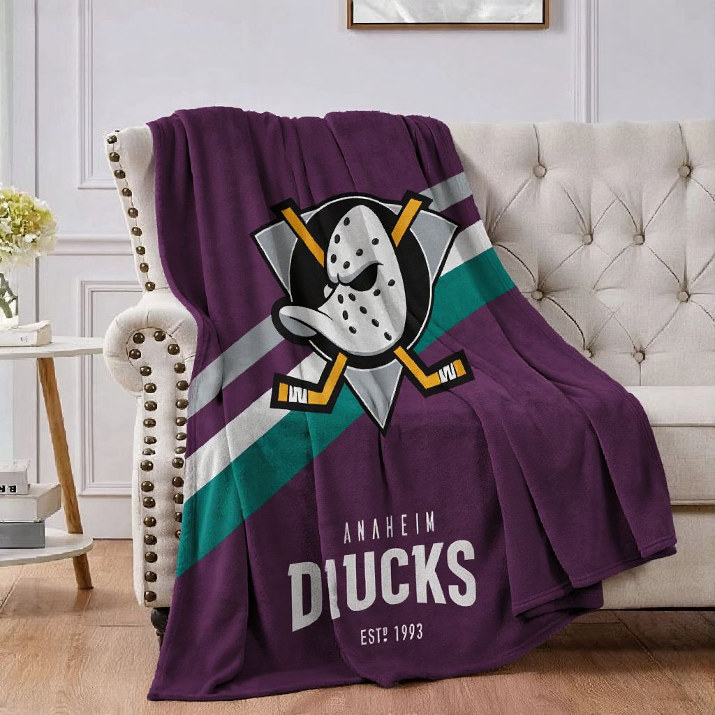 Anaheim Hockey Sport Throw Blanket