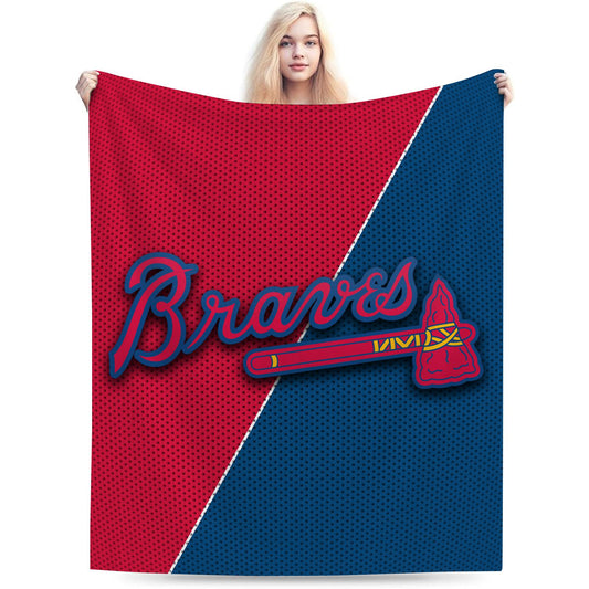 Atlanta Baseball Throw Blanket