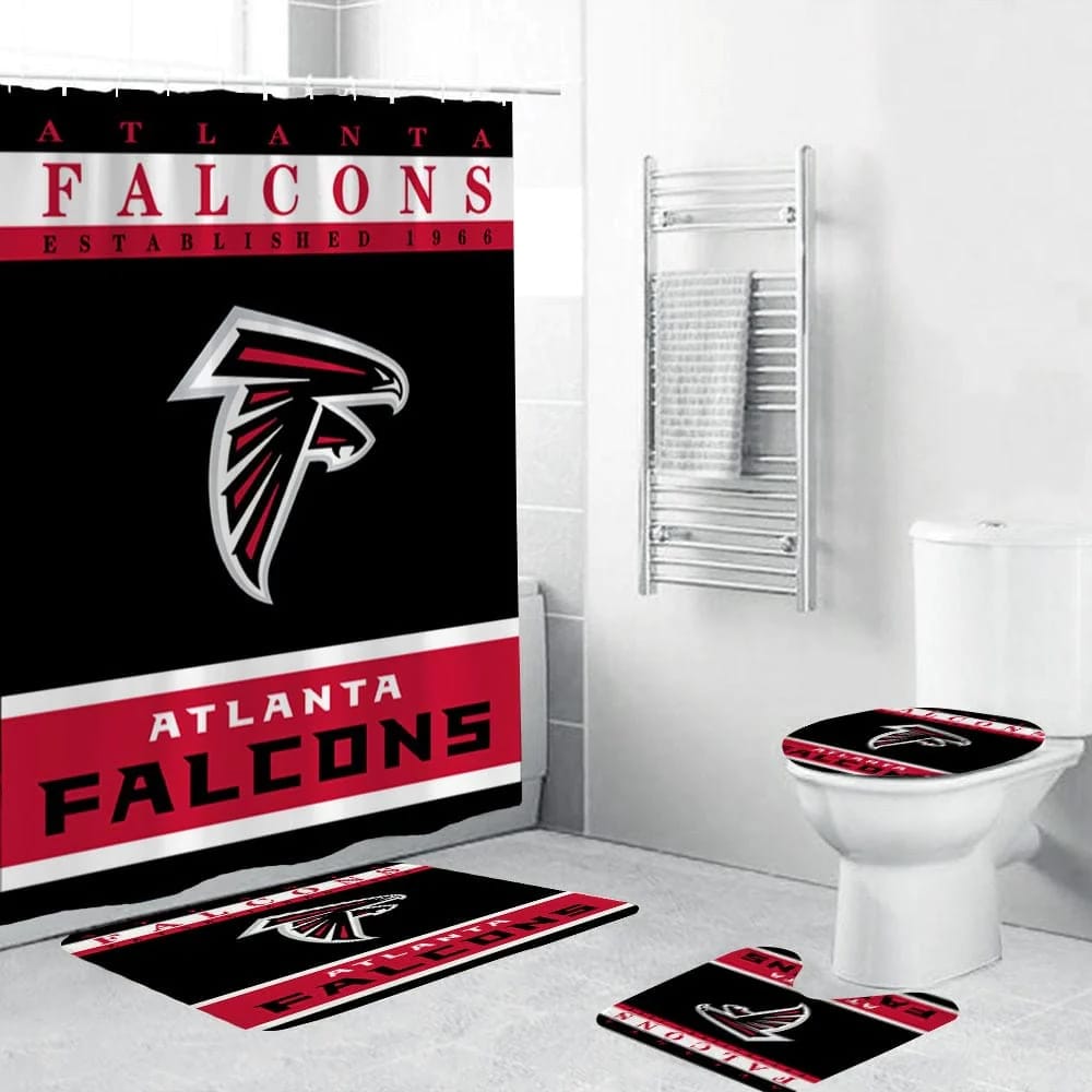 Football Team Flag Sport Falcons Shower Curtain