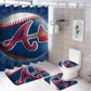 Atlanta Baseball Shower Curtain