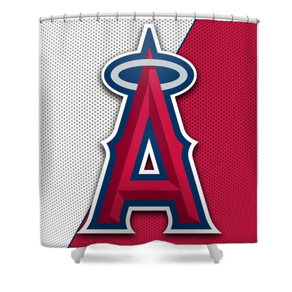 Baseball Team Los Angeles Red Shower Curtain