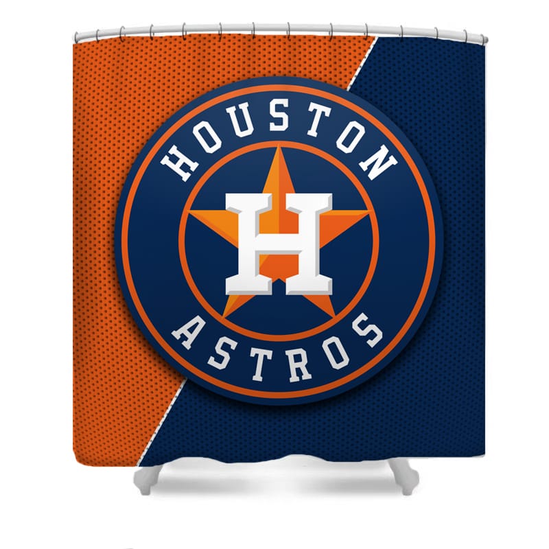 Baseball Team Sport Astros Shower Curtain