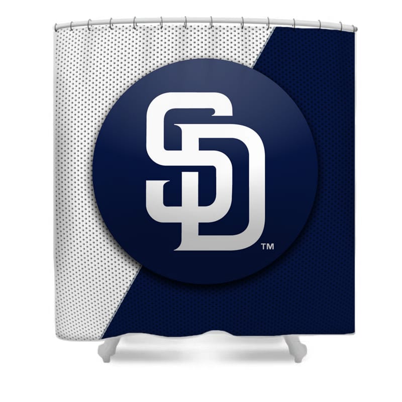 Baseball Team Sport Padres Shower Curtain