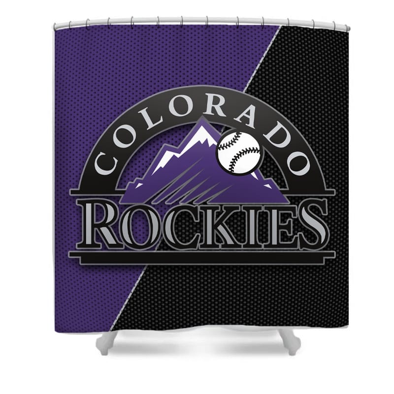 Baseball Team Sport Rockies Shower Curtain