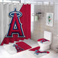 Baseball Team Los Angeles Red Shower Curtain