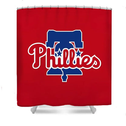 Philadelphia Phillies Duschvorhang, Baseball Team Badezimmer Dekor