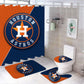 Duschvorhang Houston Astros, Baseballteam, Sport, 180x180cm