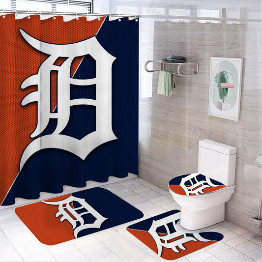 Rideau de douche Detroit Tigers, équipe de baseball, sport, 180x180cm