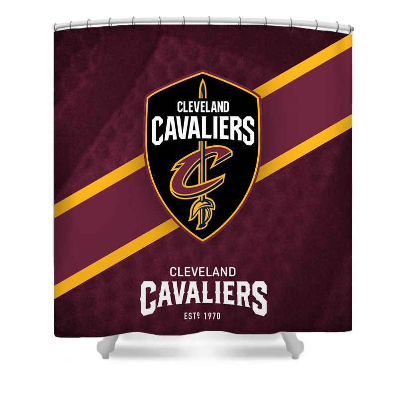 Douchegordijn Cleveland Cavaliers, basketbalteam NBA, 180x180cm