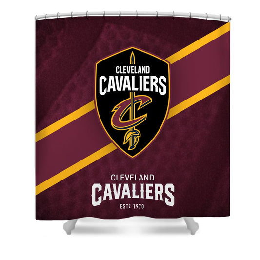 Rideau de douche Cleveland Cavaliers, équipe de basket-ball NBA, 180x180cm