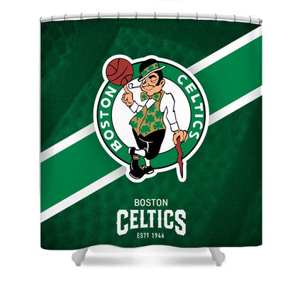 Basketball Sport Celtics Shower Curtain