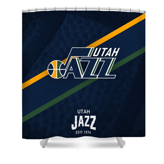 Douchegordijn Utah Jazz, basketbalteam NBA, 180x180cm