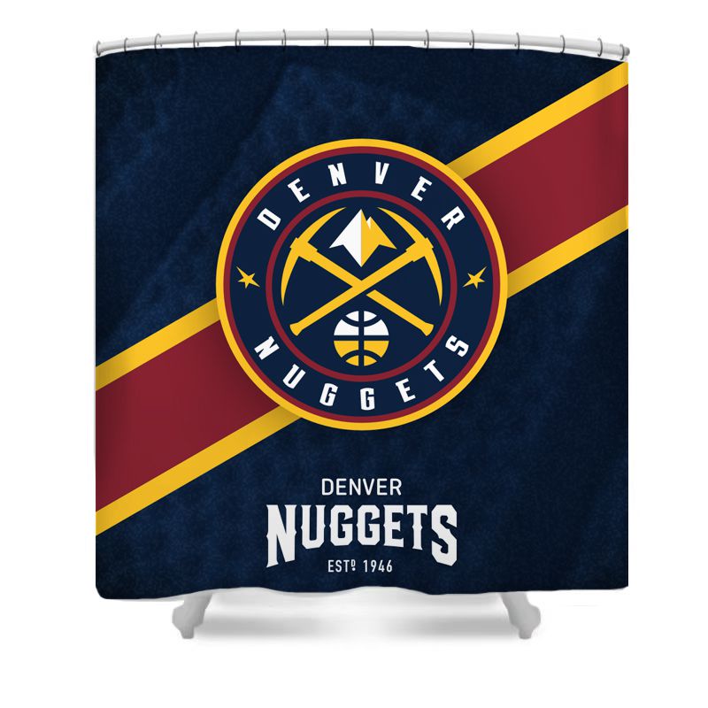 Duschvorhang Denver Nuggets, Basketballteam NBA, 180 x 180 cm