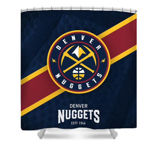 Basketball Sport Nuggets Shower Curtain