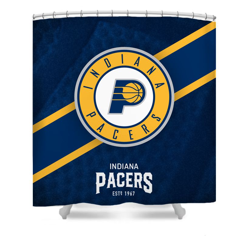 Rideau de douche Indiana Pacers, équipe de basket-ball NBA, 180x180cm