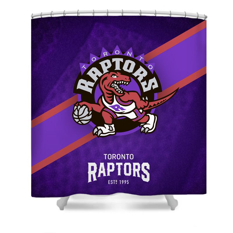 Basketball Sport Raptors Shower Curtain