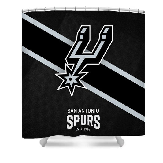 Basketball Sport Spurs Shower Curtain