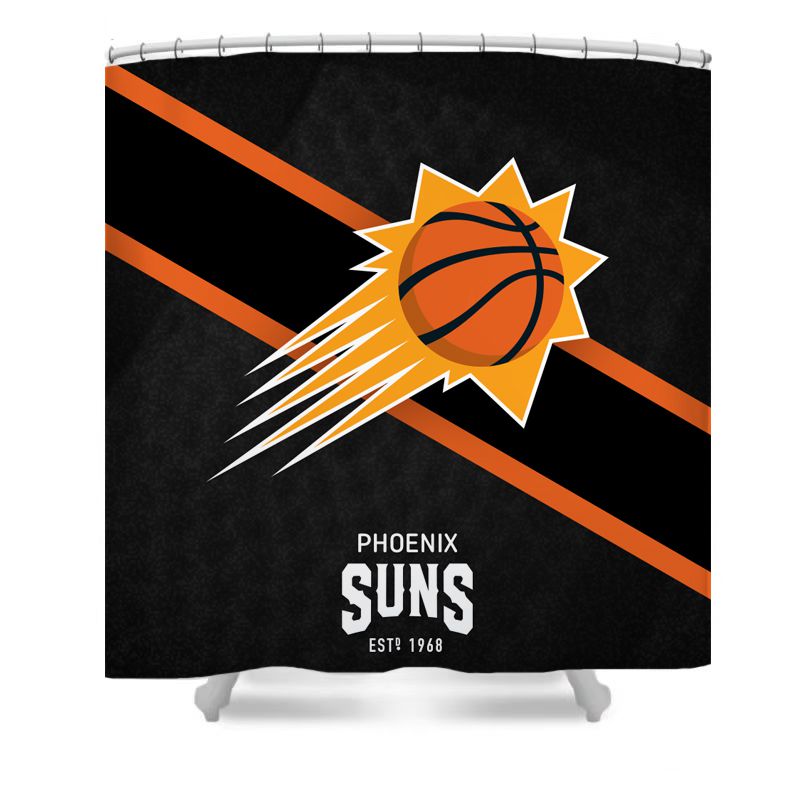 Duschvorhang Phoenix Suns, Basketballteam NBA, 180x180cm