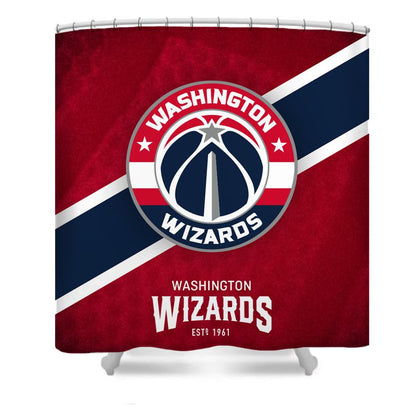 Basketball Sport Washington Shower Curtain