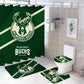 Basketball Sport Bucks Shower Curtain