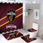 Basketball Sport Cavaliers Shower Curtain