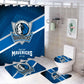 Rideau de douche Dallas Mavericks, équipe de basket-ball NBA, 180x180cm