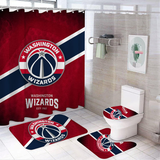 Basketball Sport Washington Shower Curtain