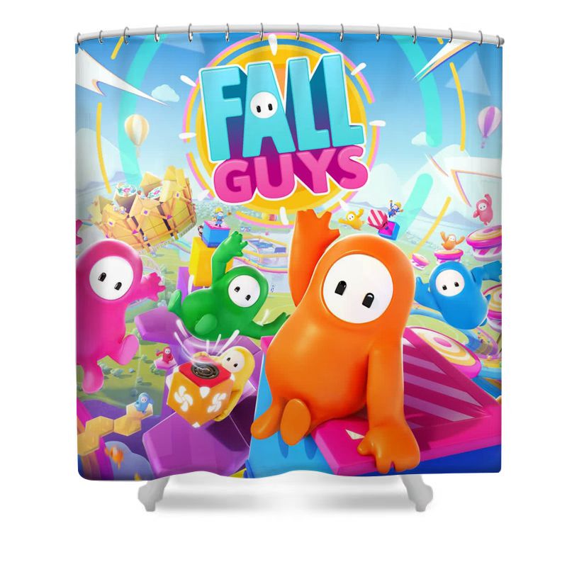 Bean Characters Party Game Shower Curtain