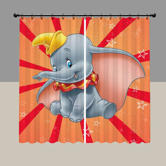 Big Ears Little Elephant Blackout Curtain