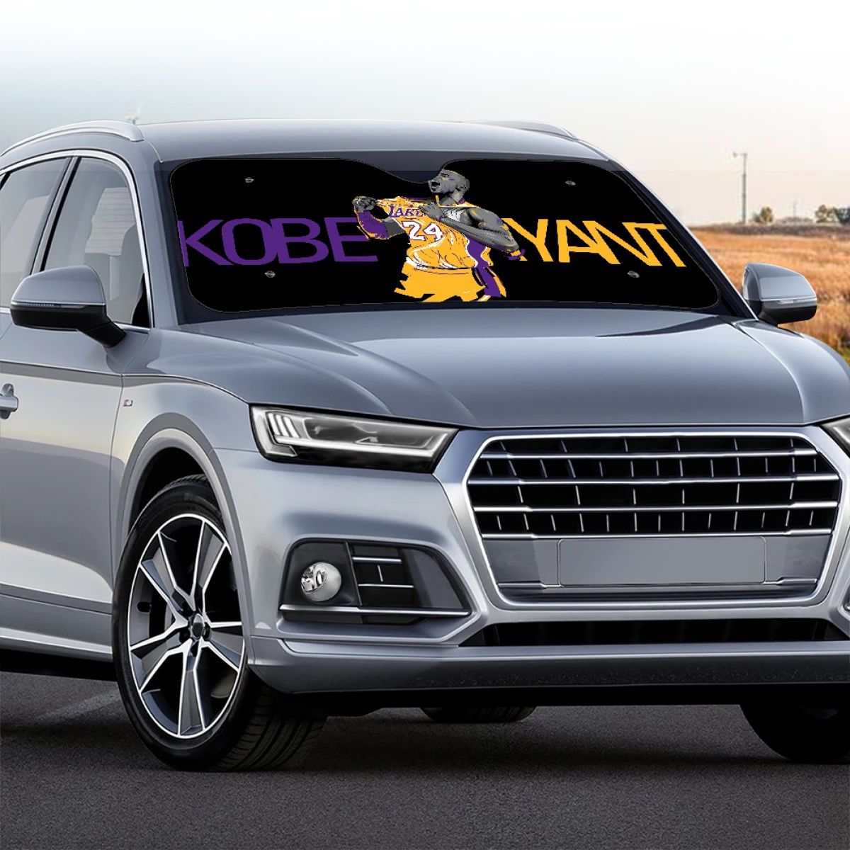 Black Mamba Basketball Player Car Sun Shade