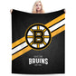 Boston Hockey Sport Throw Blanket