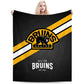 Boston Hockey Sport Throw Blanket