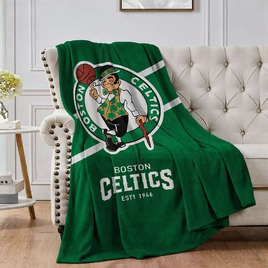 Boston Basketball Sport Throw Blanket