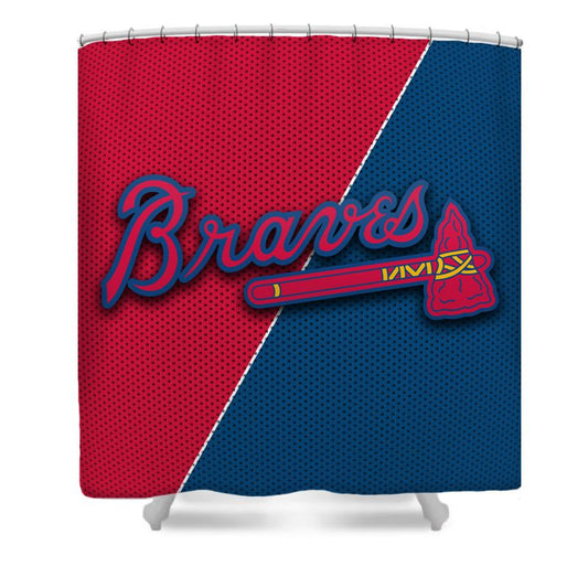 Rideau de douche Atlanta Braves, équipe de baseball, 180x180cm