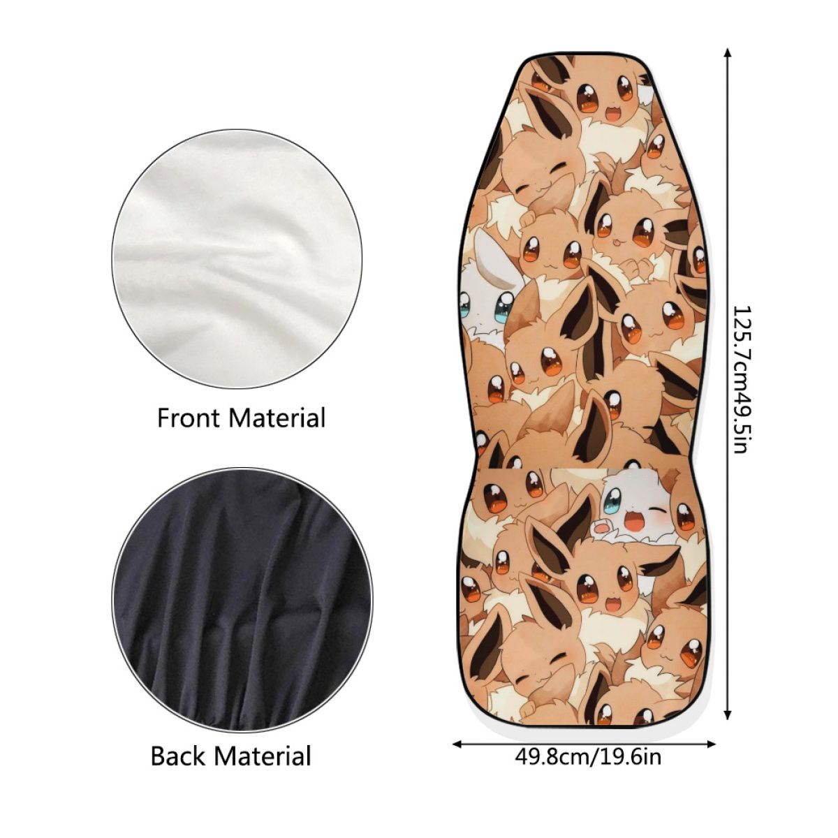 Brown Fur Species Car Seat Cover