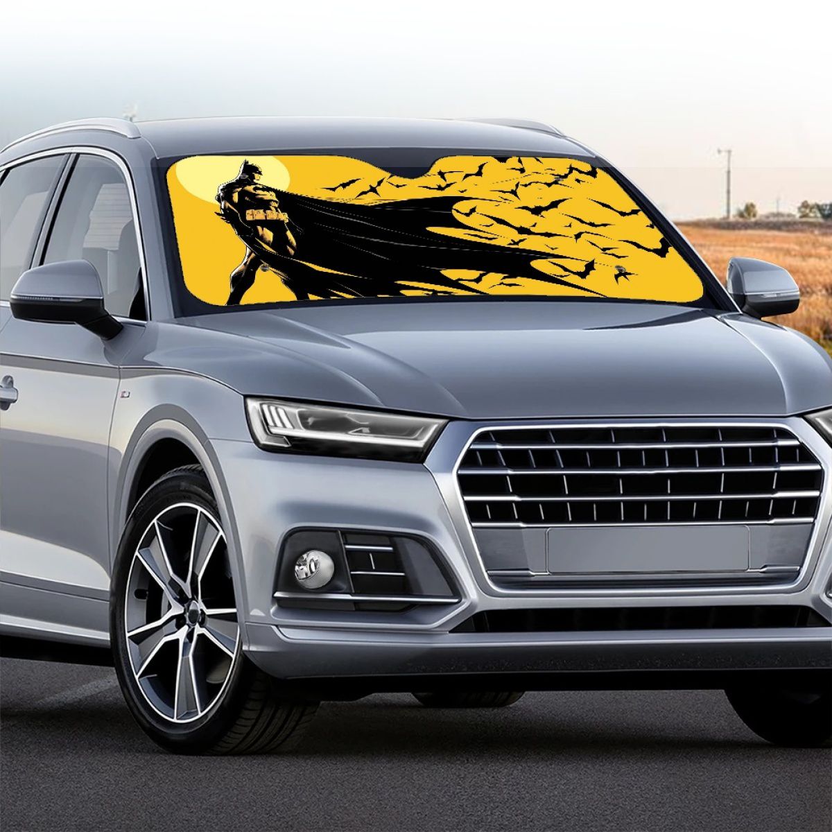 Bruce Wayne Superhero Car Sun Shade
