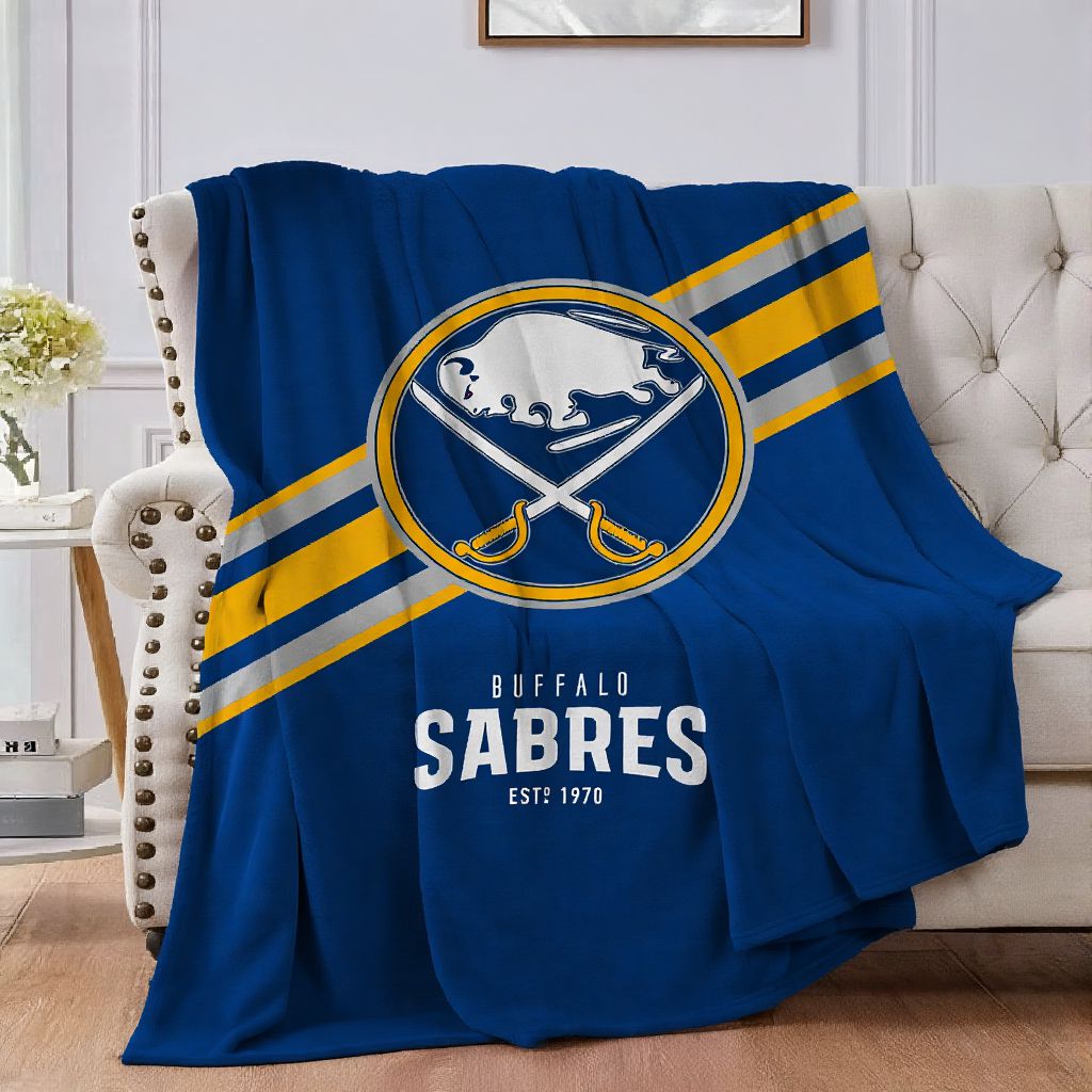 Buffalo Hockey Sport Throw Blanket