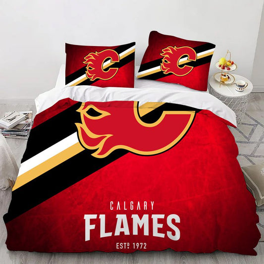 Calgary Hockey Sport Bedding Set